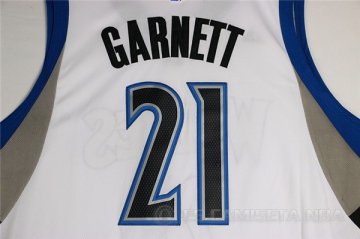 Camiseta Garnett #21 Minnesota Timberwolves Blanco
