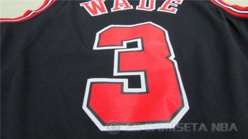 Camiseta Wade #3 Chicago Bulls Negro