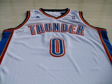 Camiseta Westbrook #0 Oklahoma City Thunder Blanco