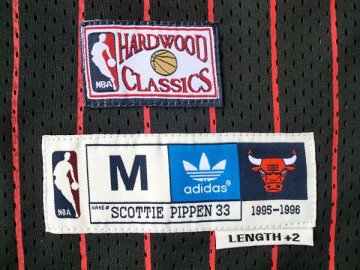 Camiseta retro Pippen #33 Chicago Bulls Negro