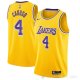 Camiseta Alex Caruso NO 4 Los Angeles Lakers Icon 2020-21 Amarillo