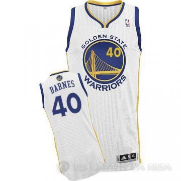 Camiseta Barnes #40 Golden State Warriors Blanco