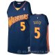Camiseta Baron Davis #5 Golden State Warriors 2009-10 Hardwood Classics Azul