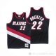 Camiseta Clyde Drexler #22 Portland Trail Blazers Mitchell & Ness 1991-92 Negro
