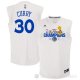 Camiseta Curry #30 Golden State Warriors Campeon Final 2017 Blanco