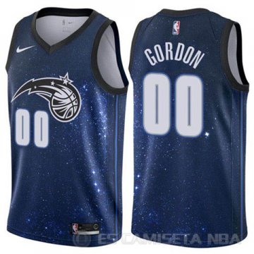 Camiseta Gordon #00 Orlando Magic Ciudad 2017-18 Azul