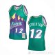 Camiseta John Stockton #12 Utah Jazz Mitchell & Ness 1996-97 Verde