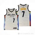 Camiseta Kevin Durant NO 7 Brooklyn Nets Ciudad 2020-21 Blanco