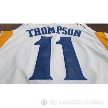 Camiseta Klay Thompson #11 Golden State Warriors 2017-18 Blanco