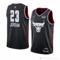 Camiseta Michael Jordan #23 All Star 2019 Chicago Bulls Negro