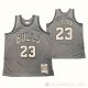 Camiseta Michael Jordan NO 23 Chicago Bulls Mitchell & Ness 1997-98 Gris