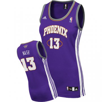 Camiseta Nash #13 Phoenix Suns Mujer Purpura