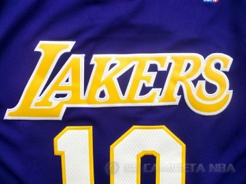 Camiseta Nash #10 Los Angeles Lakers Violeta
