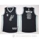 Camiseta Parker #9 San Antonio Spurs Nino Negro Gris