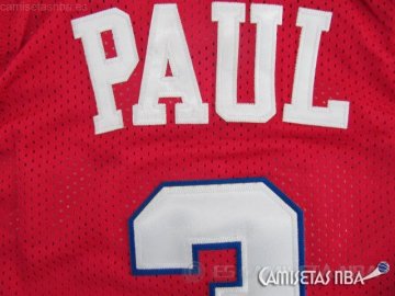 Camiseta Paul #3 Los Angeles Clippers Rojo