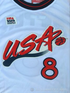 Camiseta Pippen #8 USA 1996 Blanco