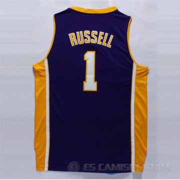 Camiseta Russell #1 Los Angeles Lakers Purpura