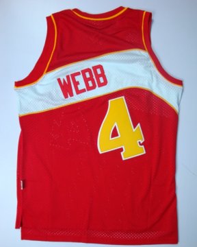 Camiseta Webb #4 Atlanta Hawks Rojo