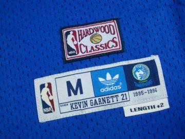 Camiseta retro Garnett2 #21 Minnesota Timberwolves Azul