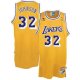 Camiseta retro Johnson #32 Los Angeles Lakers Amarillo