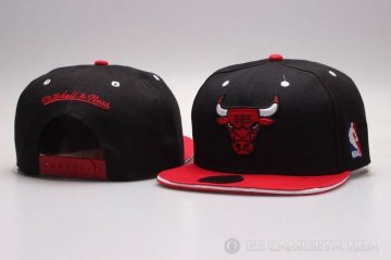 Sombrero Chicago Bulls Snapbacks Negro Rojo