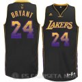 Camiseta Bryant #24 Los Angeles Lakers Ambiente Negro