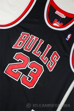Camiseta Retro Jordan 97-98 #23 Chicago Bulls Negro