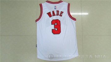 Camiseta Bulls Wade #3 Blanco