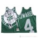 Camiseta Carsen Edward #4 Boston Celtics Mitchell & Ness Big Face Verde