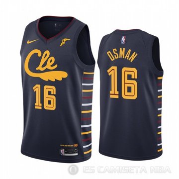 Camiseta Cedi Osman #16 Cleveland Cavaliers Ciudad Azul