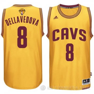 Camiseta Dellavedova #8 Cleveland Cavaliers Amarillo Rev30