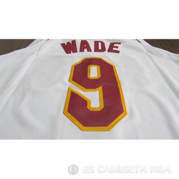 Camiseta Dwyane Wade #9 Cleveland Cavaliers 2017-18 Blanco