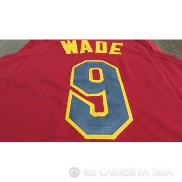 Camiseta Dwyane Wade #9 Cleveland Cavaliers 2017-18 Rojo