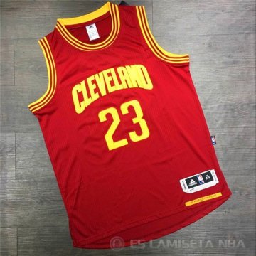 Camiseta James #23 Cleveland Cavaliers Nino Rojo