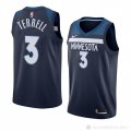 Camiseta Jarojo Terrell #3 Minnesota Timberwolves Icon 2017-18 Azul