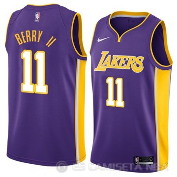 Camiseta Joel Berry II #11 Los Angeles Lakers Statement 2018 Violeta