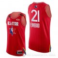 Camiseta Joel Embiid #21 All Star 2020 Eastern Conference Rojo