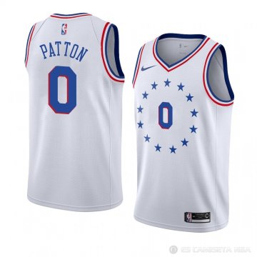 Camiseta Justin Patton #0 Philadelphia 76ers Earned 2018-19 Blanco