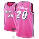 Camiseta Justise Winslow #20 Miami Heat Earned 2018-19 Rosa