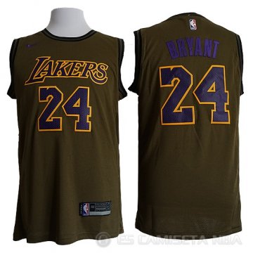 Camiseta Kobe Bryant #24 Los Angeles Lakers Nike Verde