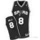 Camiseta Mills #8 San Antonio Spurs Negro