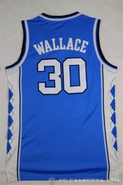 Camiseta North Wallace #30 NCAA Azul