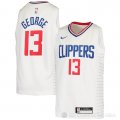 Camiseta Paul George #13 Los Angeles Clippers Nino Association 2020-21 Blanco