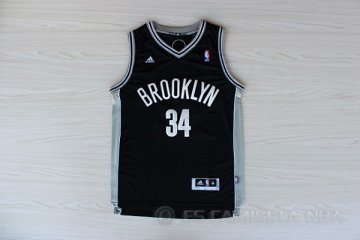 Camiseta Pierce #34 Brooklyn Nets Negro