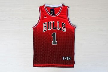 Camiseta Rose. #1 Bulls Resuenan Moda Negro Rojo
