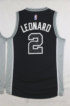 Camiseta Leonard #2 San Antonio Spurs Negro