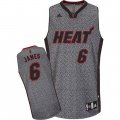 Camiseta James #6 Heats 2013 Moda Estatica Gris