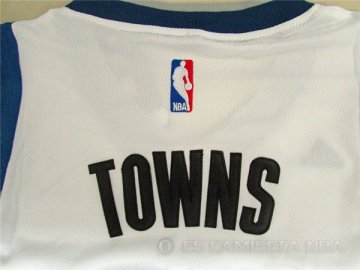 Camiseta Towns #32 Minnesota Timberwolves Blanco