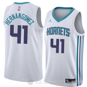Camiseta Willy Hernangomez #41 Charlotte Hornets Association 2018 Blanco