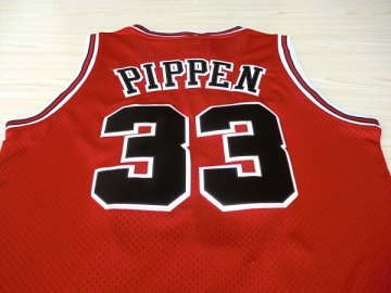 Camiseta retro Pippen #33 Chicago Bulls Rojo